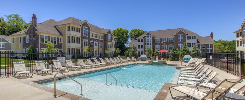 Swimming pool in a JC Hart community